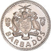 Moneta, Barbados, 10 Cents, 1975, Franklin Mint, Proof, FDC, Rame-nichel, KM:12