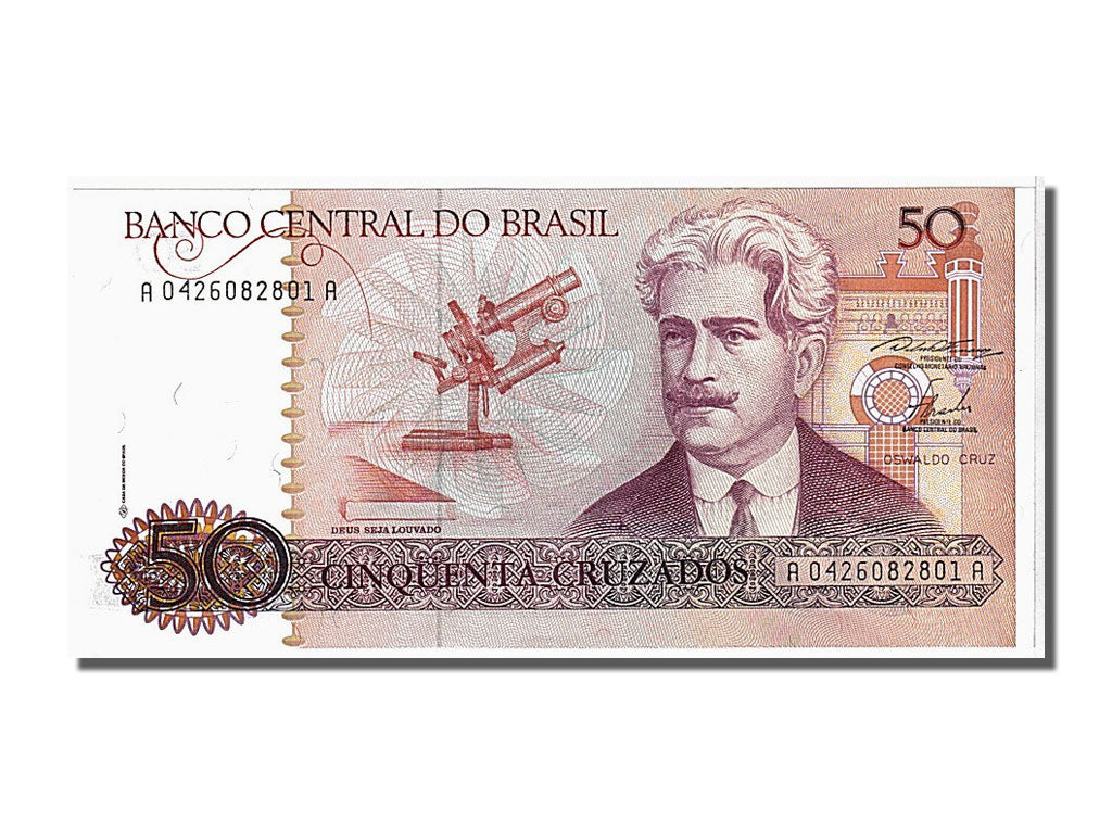 Banknote, Brazil, 50 Cruzados, 1986, UNC(65-70)
