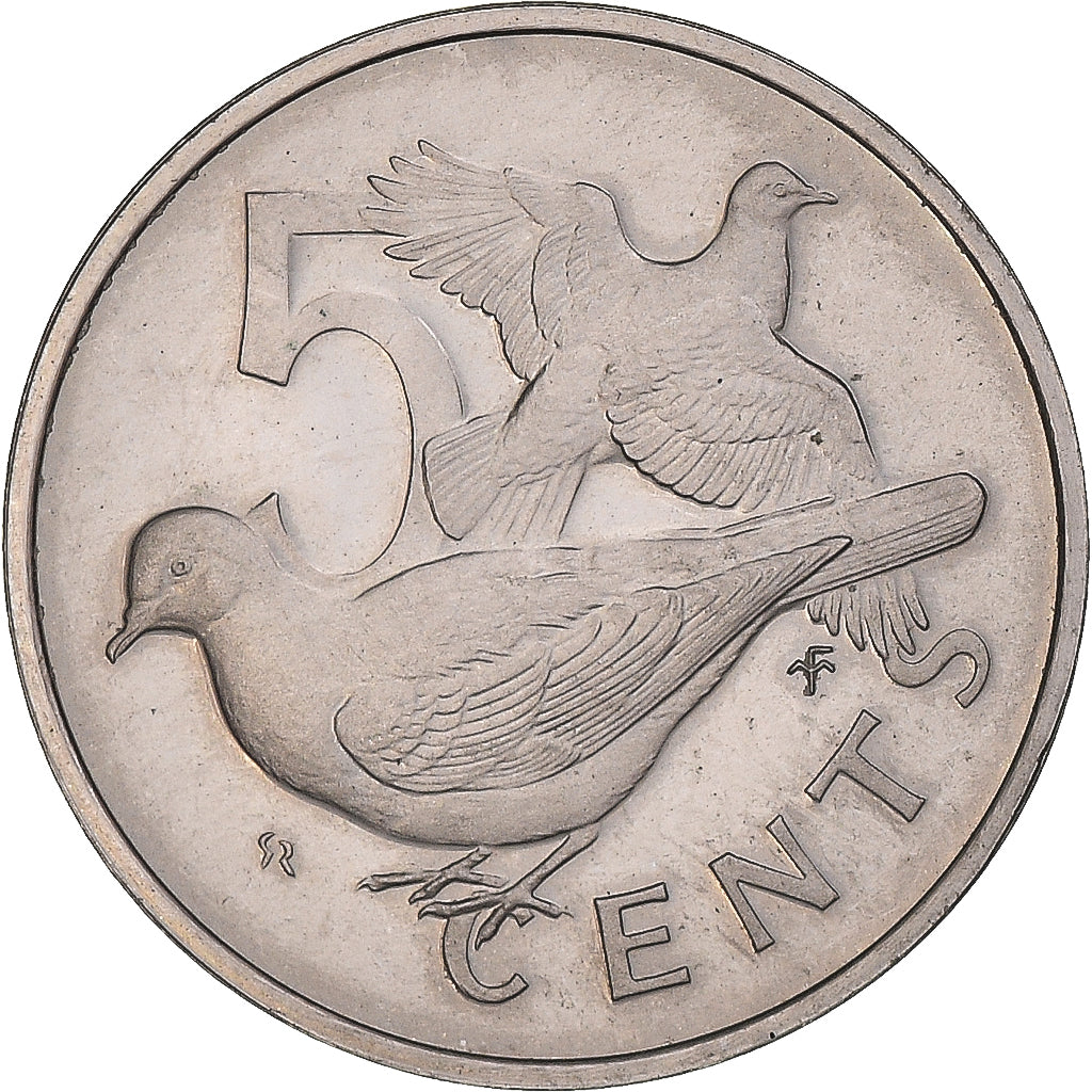 Coin, BRITISH VIRGIN ISLANDS, Elizabeth II, 5 Cents, 1975, Franklin Mint