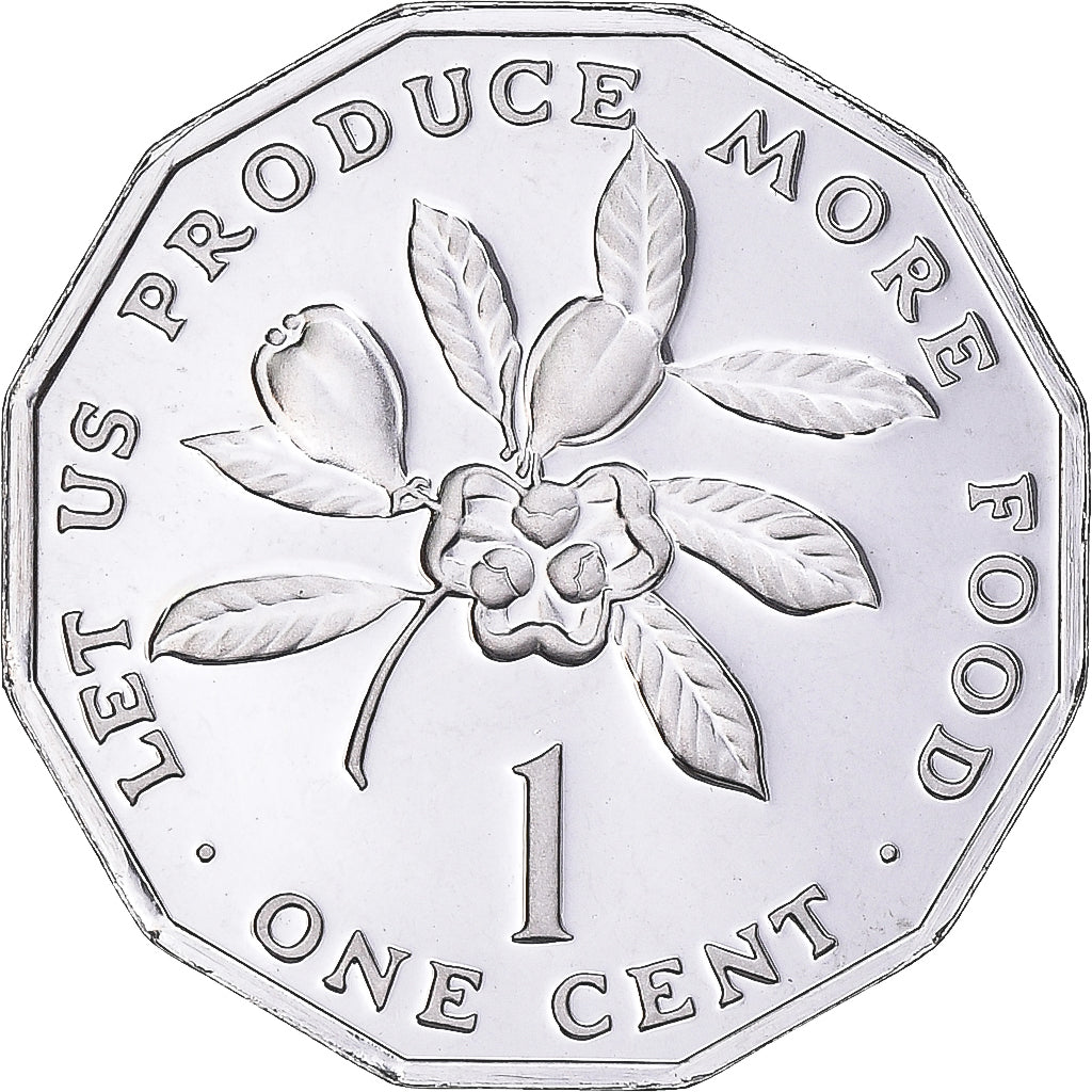 Moeda, Jamaica, Elizabeth II, Cent, 1976, Franklin Mint, USA, Proof, MS(65-70)