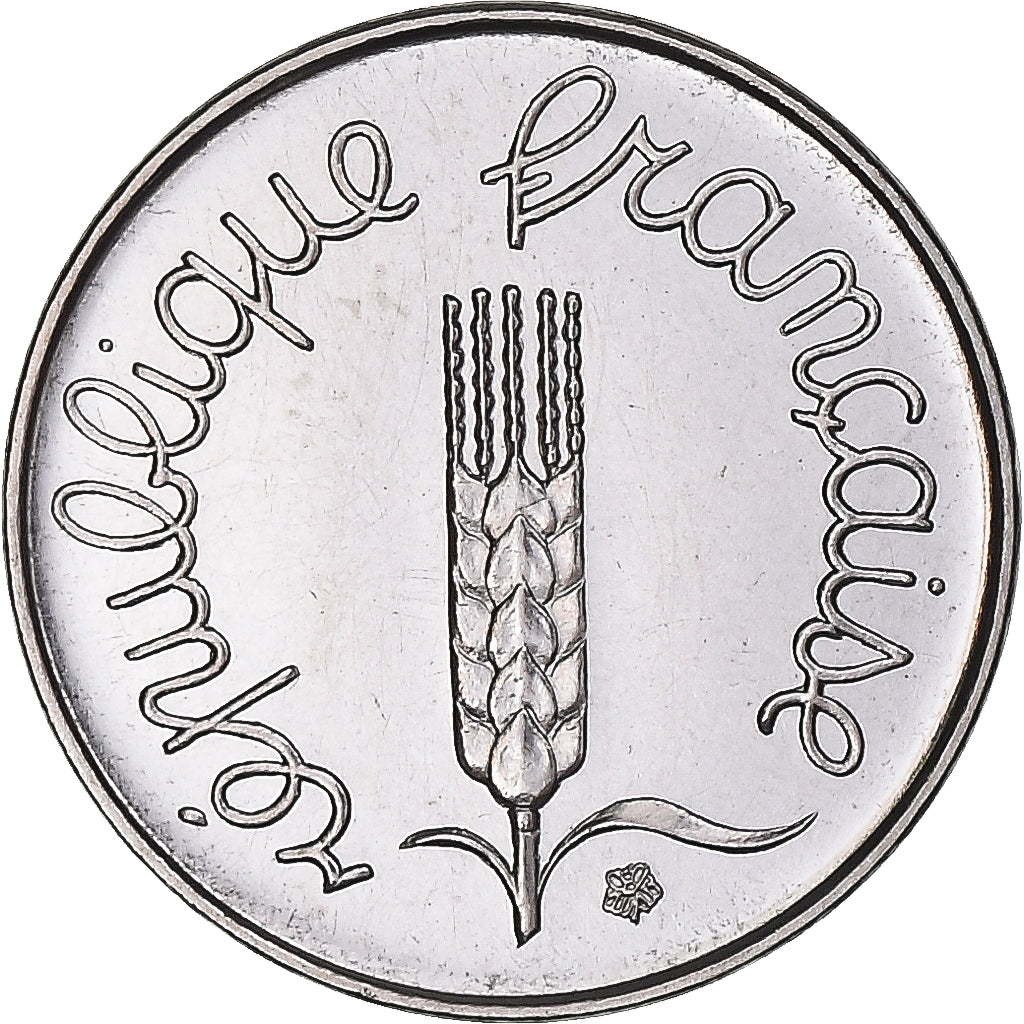 Moeda, França, Épi, Centime, 1974, Paris, MS(65-70), Aço Inoxidável, KM:928