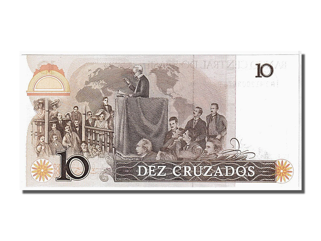 Banknote, Brazil, 10 Cruzados, 1987, UNC(65-70)