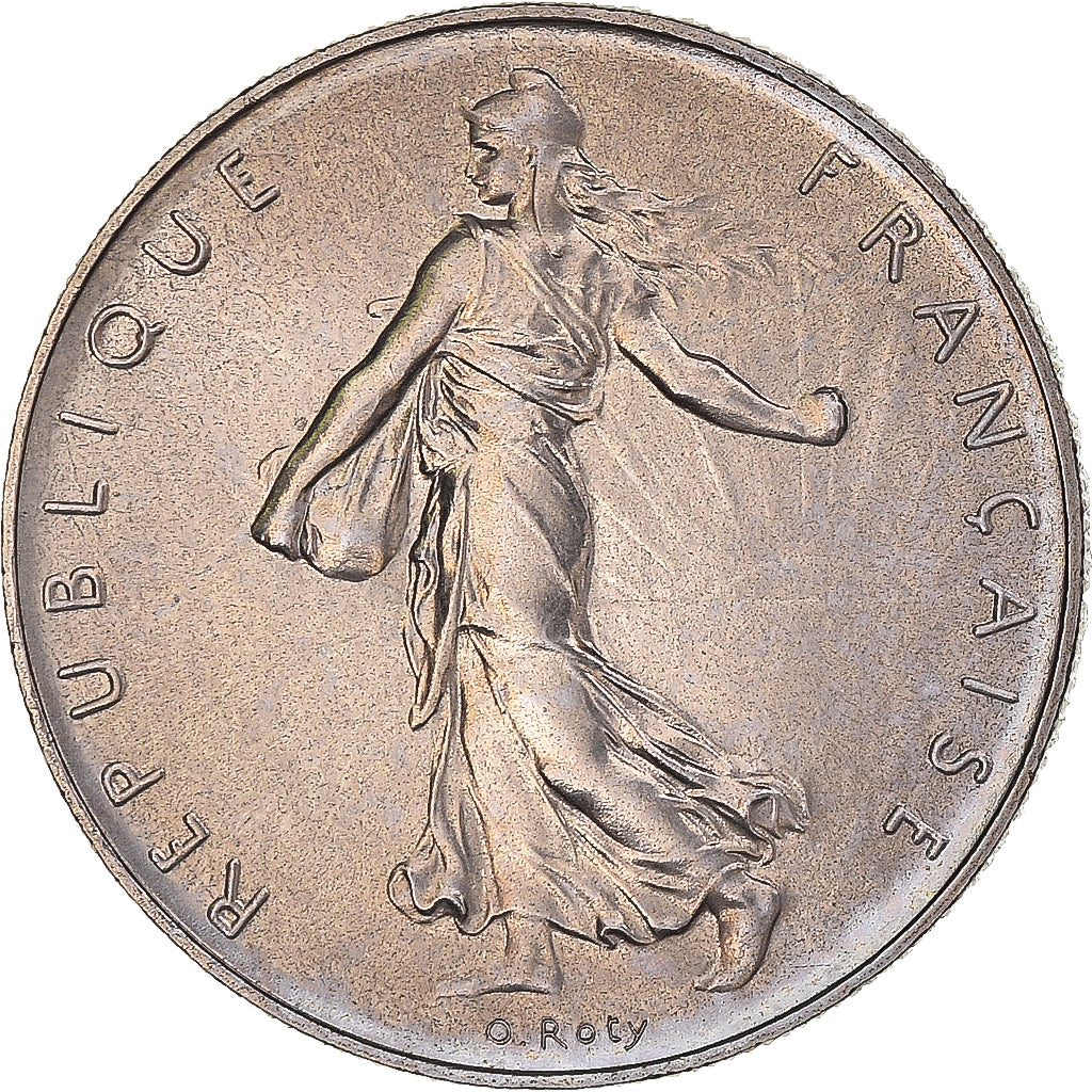 Moneta, Francja, Semeuse, Franc, 1975, Paris, MS(65-70), Nikiel, KM:925.1