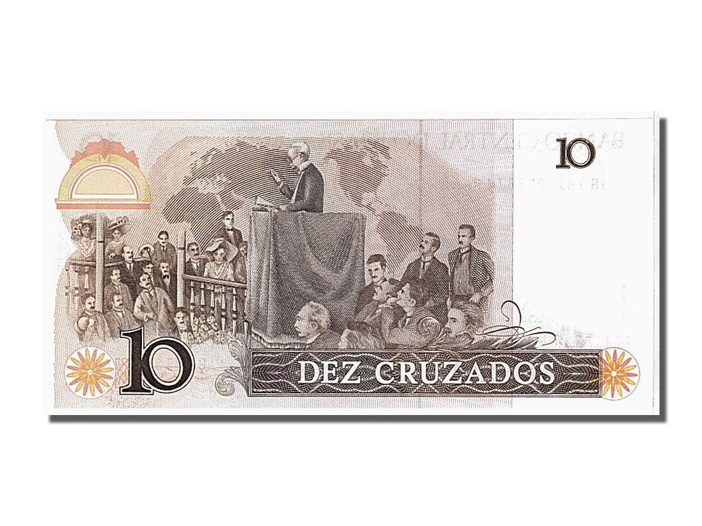 Banknote, Brazil, 10 Cruzados, 1987, UNC(65-70)