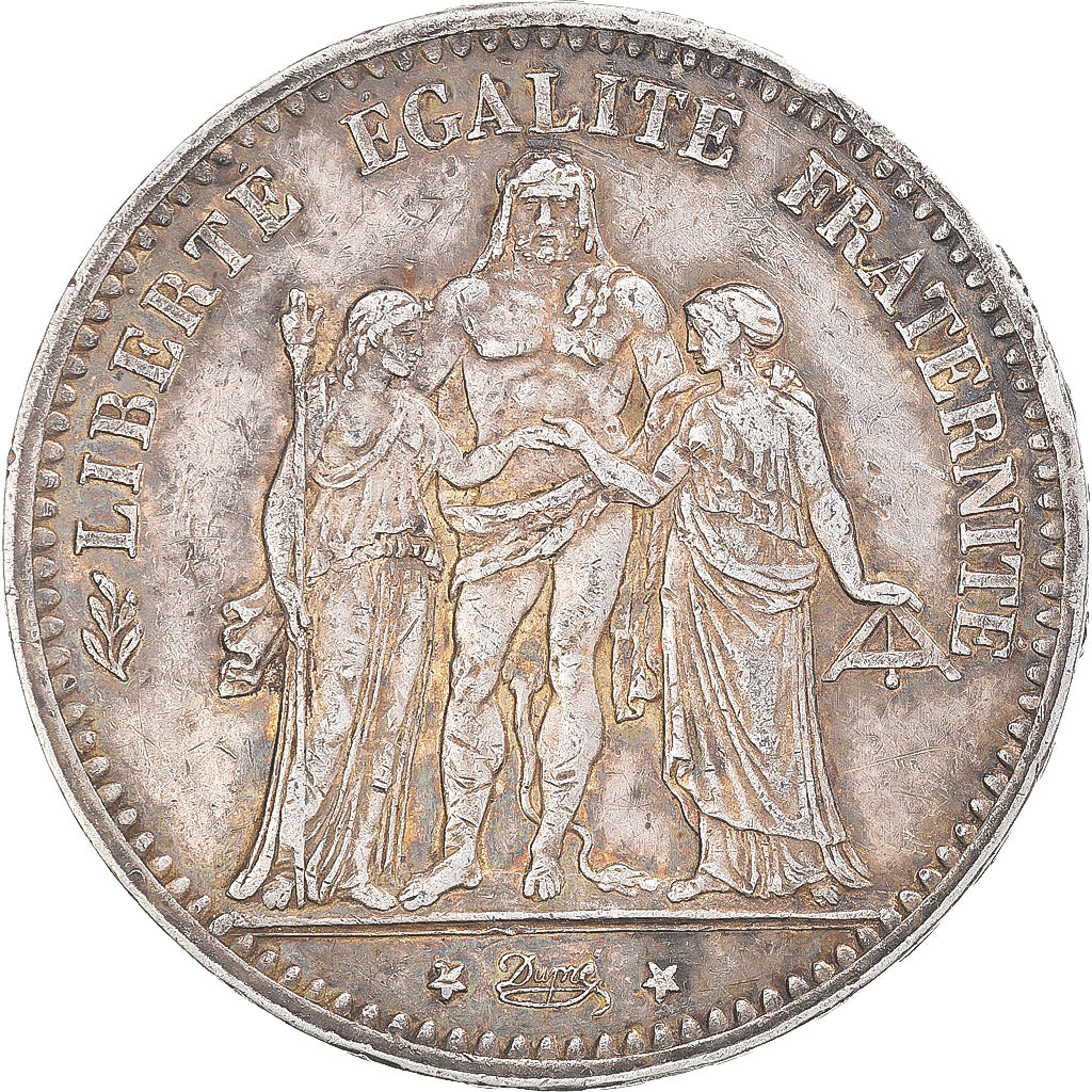 Moneda, Francia, Hercule, 5 Francs, 1875, Paris, MBC, Plata, KM:820.1