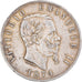 Moneta, Italia, Vittorio Emanuele II, 5 Lire, 1874, Milan, BB, Argento, KM:8.3