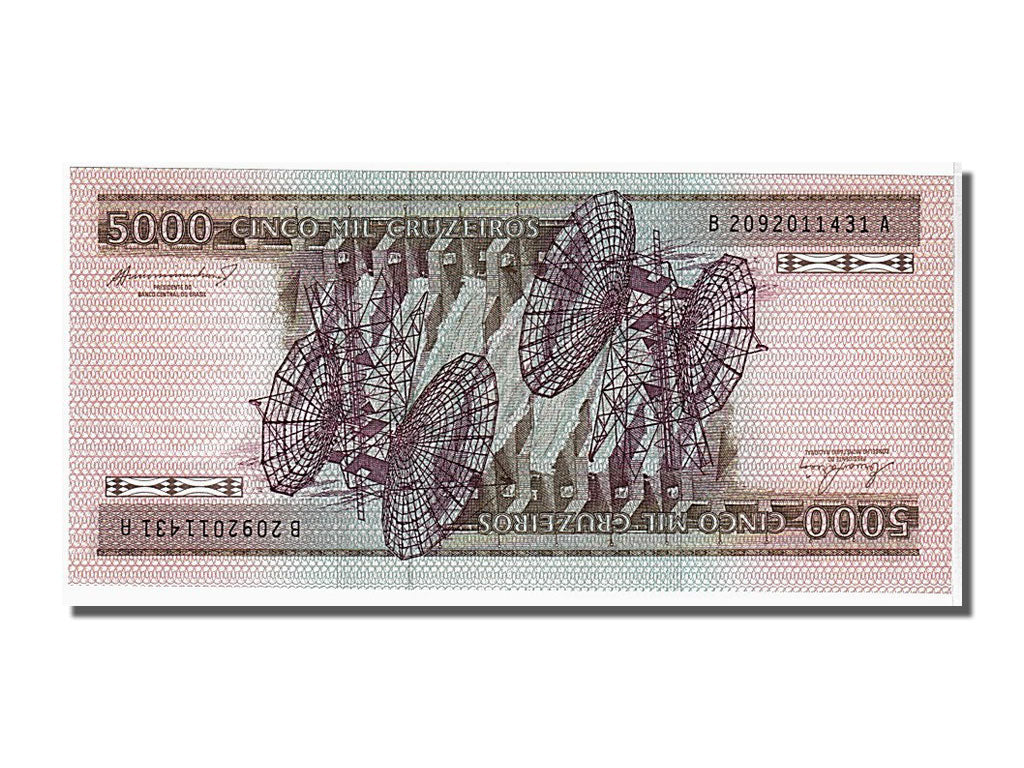 Banknote, Brazil, 5000 Cruzeiros, 1984, UNC(65-70)