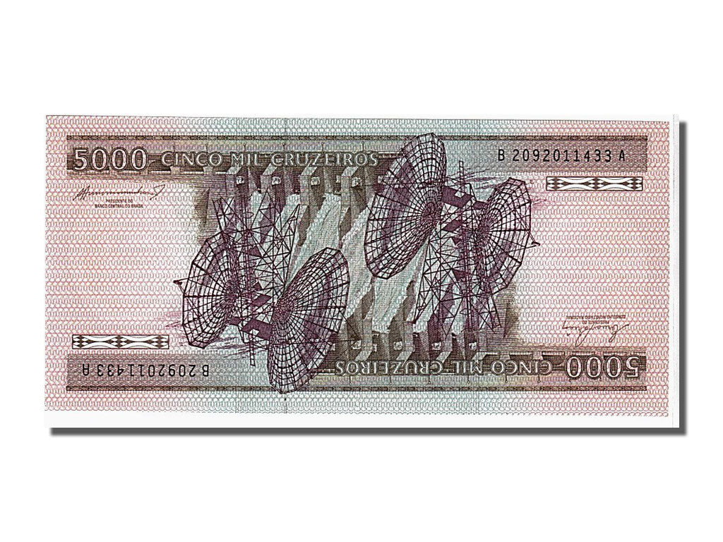 Banknote, Brazil, 5000 Cruzeiros, 1984, UNC(65-70)