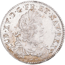 France, Louis XV, Écu de France, 1724, Rouen, Silver, AU(50-53), Gadoury:319