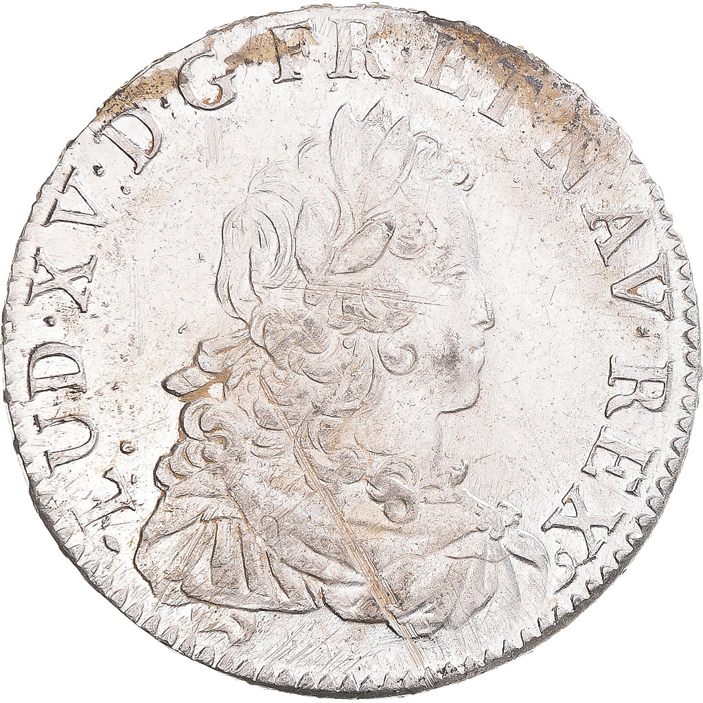 Francia, Louis XV, Écu de France, 1724, Rouen, Argento, BB+, Gadoury:319