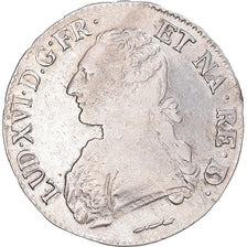 Moneta, Francia, Louis XVI, Écu de Béarn aux branches d'olivier, Ecu, 1786