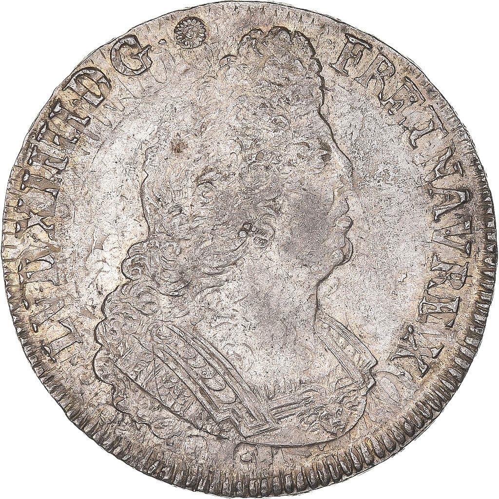 Münze, Frankreich, Louis XIV, Écu aux palmes, Ecu, 1694, Nantes, réformé