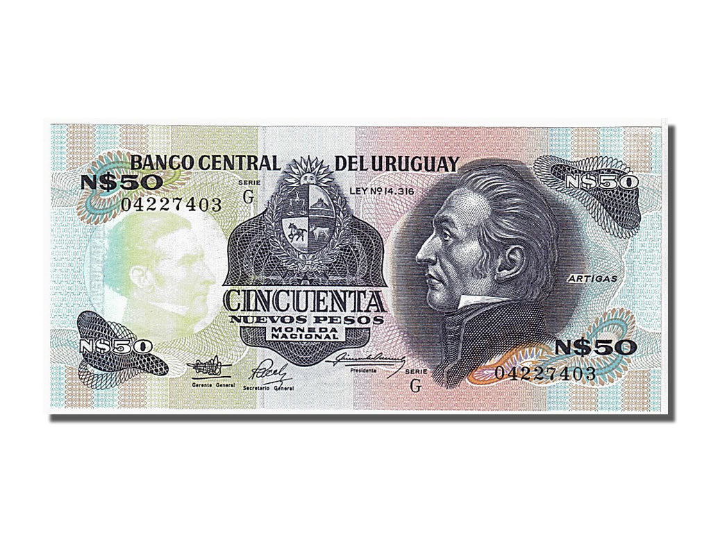 Banknote, Uruguay, 50 Nuevos Pesos, 1989, UNC(65-70)