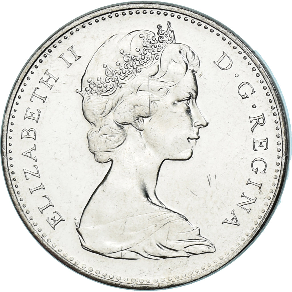 Coin, Canada, Elizabeth II, 5 Cents, 1867-1967, Royal Canadian Mint, Ottawa