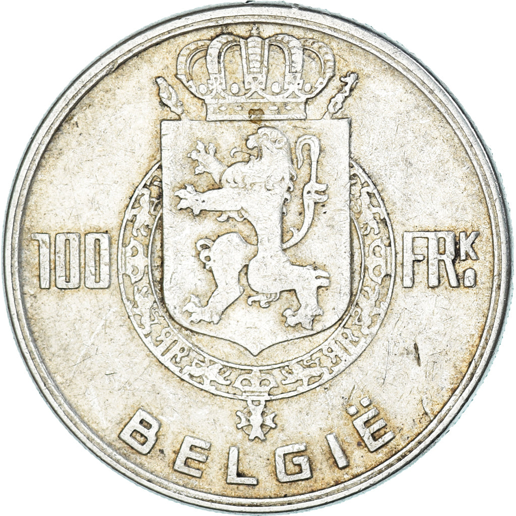 Monnaie, Belgique, Régence Prince Charles, 100 Francs, 100 Frank, 1951