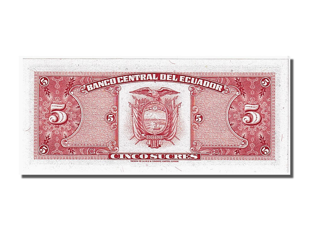 Banknote, Ecuador, 5 Sucres, 1980, 1980-05-24, UNC(65-70)