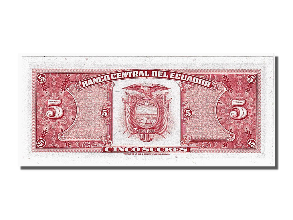 Banknote, Ecuador, 5 Sucres, 1980, 1980-05-24, UNC(65-70)