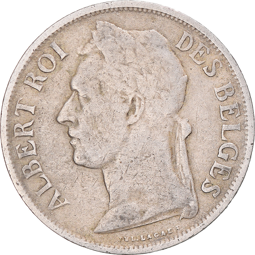 Monnaie, Congo belge, Albert I, Franc, 1927, TB+, Cupro-nickel, KM:20