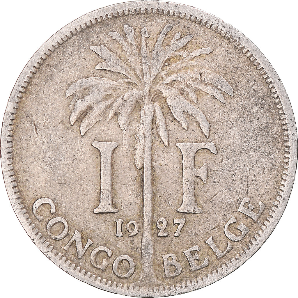 Monnaie, Congo belge, Albert I, Franc, 1927, TB+, Cupro-nickel, KM:20