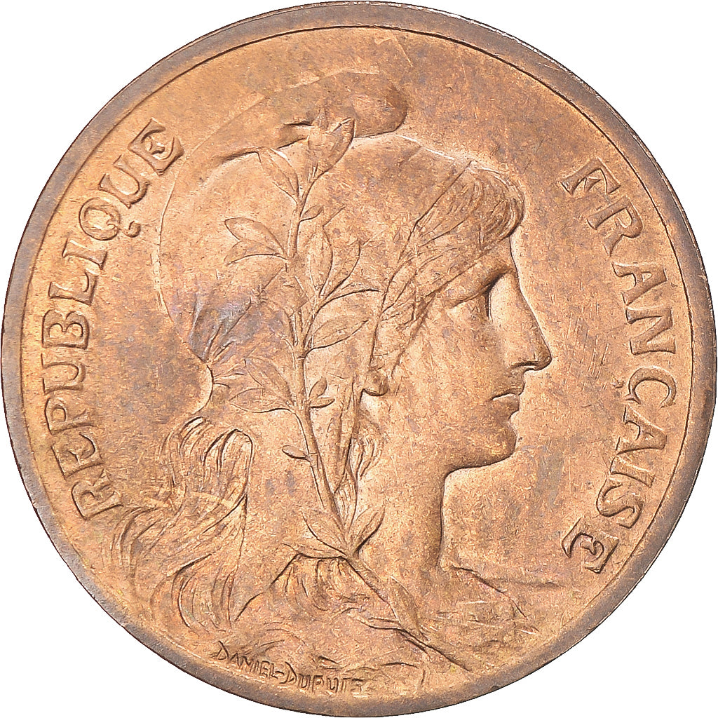 Moneda, Francia, Dupuis, 5 Centimes, 1901, Paris, MBC+, Bronce, KM:842