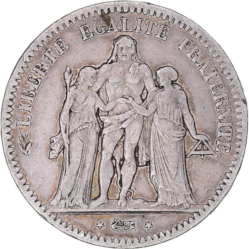 Coin, France, Hercule, 5 Francs, 1849, Paris, VF(30-35), Silver, KM:756.1