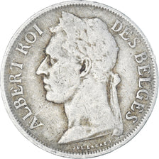 Coin, Belgian Congo, Albert I, Franc, 1927, EF(40-45), Copper-nickel, KM:20