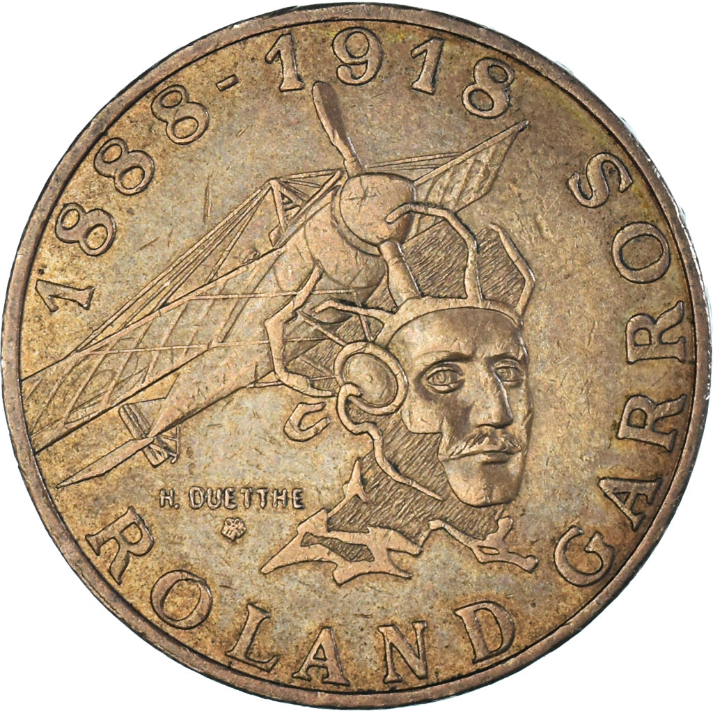 Monnaie, France, Roland Garros, 10 Francs, 1988, Tranche A, TTB