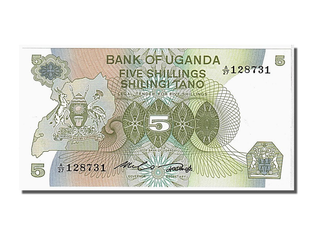 Banknote, Uganda, 5 Shillings, 1982, UNC(65-70)