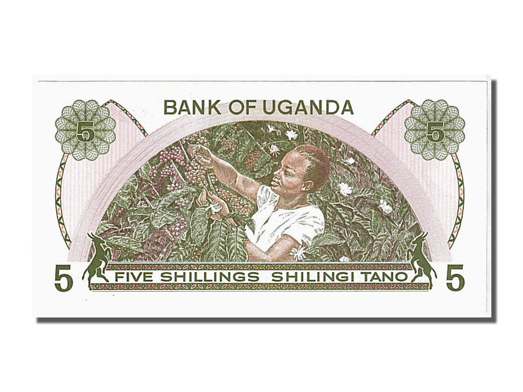 Banknote, Uganda, 5 Shillings, 1982, UNC(65-70)