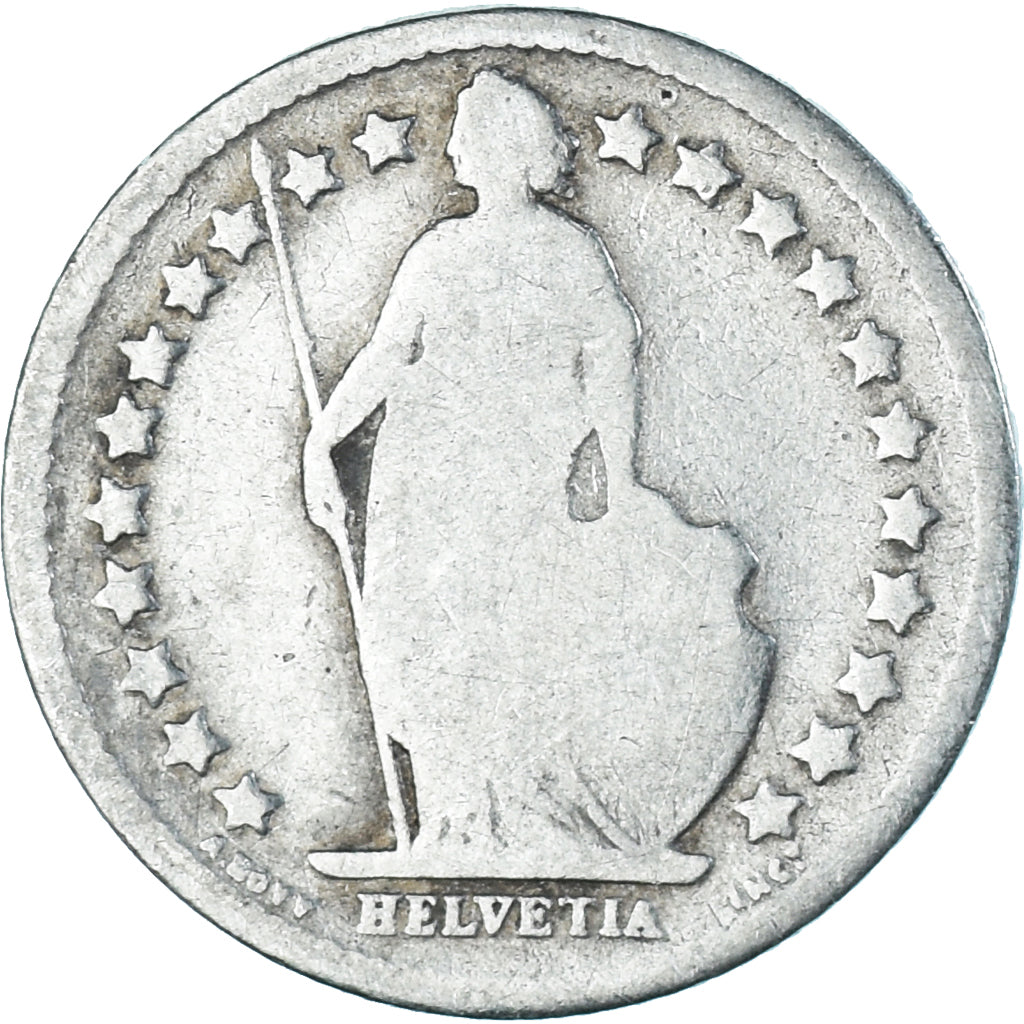 Coin, Switzerland, 1/2 Franc, 1898, Bern, F(12-15), Silver, KM:23