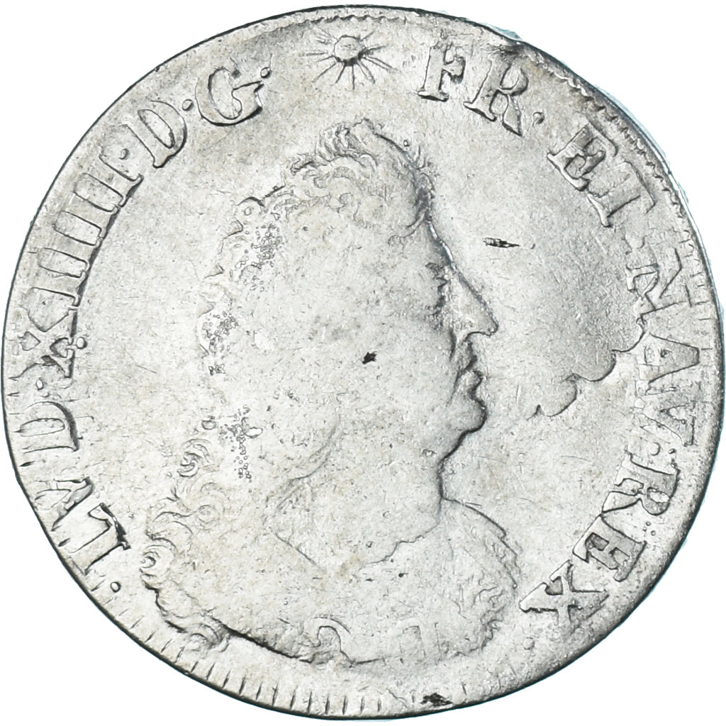 Moneta, Francja, Louis XIV, 1/2 Ecu de Flandre aux palmes, 1694, Lille