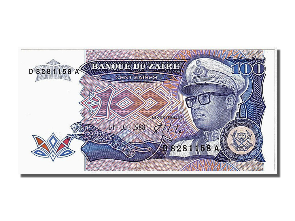 Banknote, Zaire, 100 Zaïres, 1988, 1988-10-14, UNC(65-70)