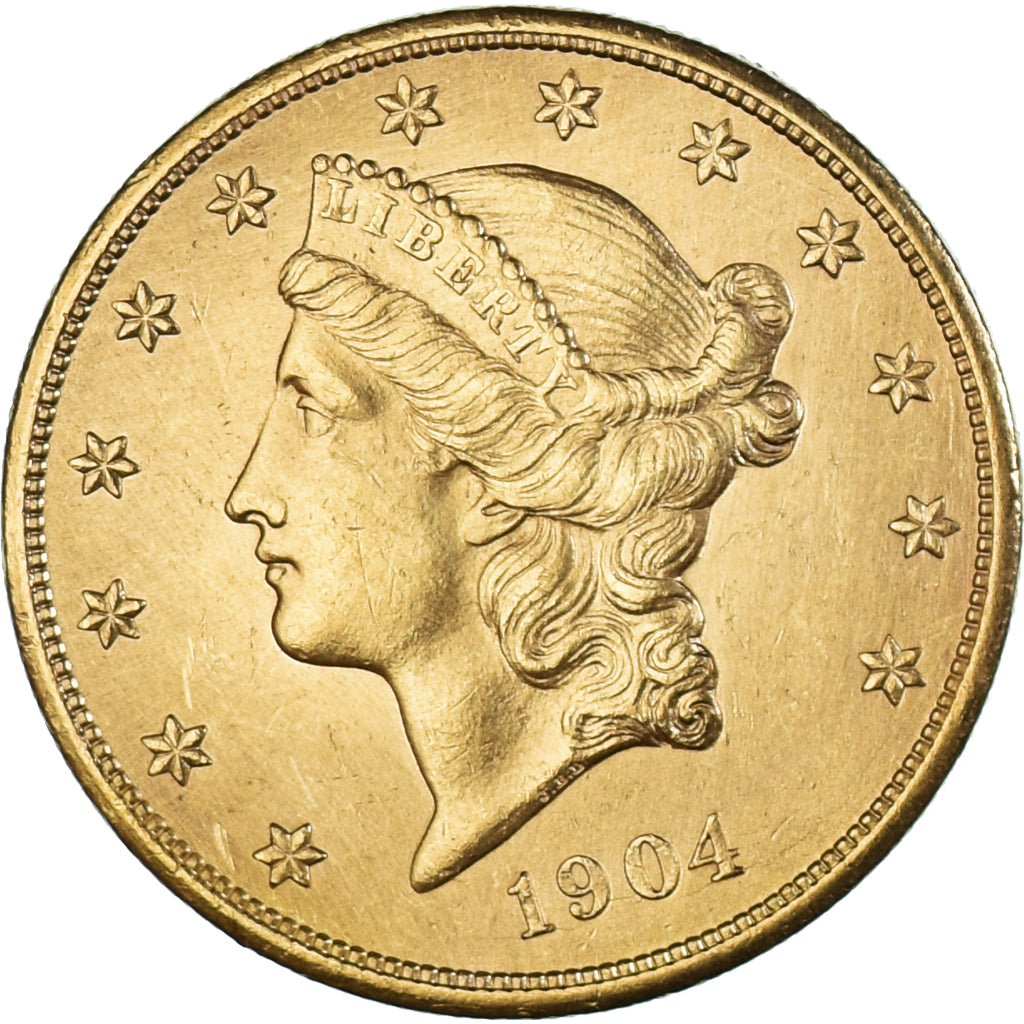 Vereinigte Staaten, 20 Dollars, Double Eagle, 1904, Philadelphia, Gold, VZ