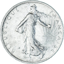 Moneta, Francja, Semeuse, 2 Francs, 1914, Paris, AU(50-53), Srebro, KM:845.1