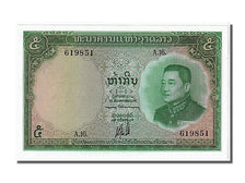 Geldschein, Lao, 5 Kip, 1962, UNZ