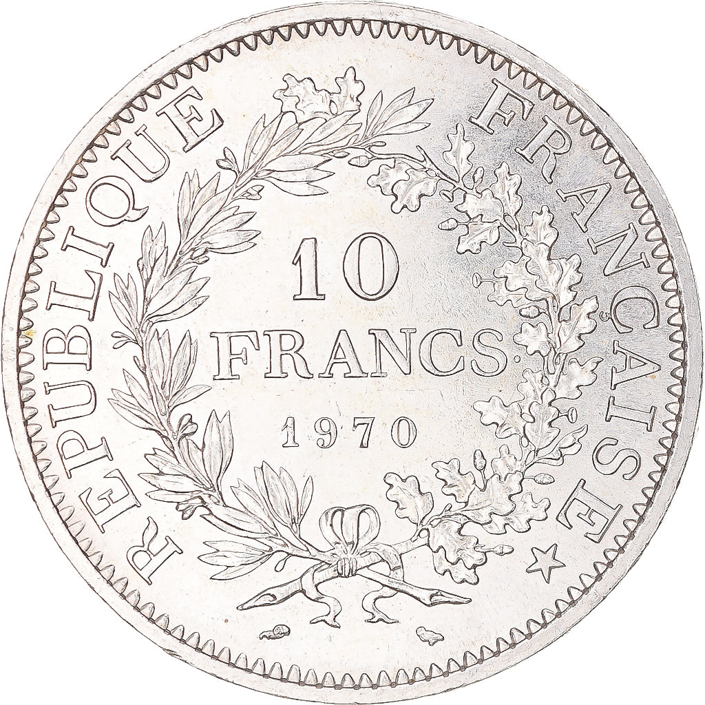 Moneta, Francia, Hercule, 10 Francs, 1970, Paris, SPL-, Argento, KM:932