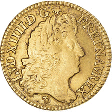 Moneda, Francia, Louis XIV, Louis d'or à l'écu, Louis d'Or, 1690, Lyon