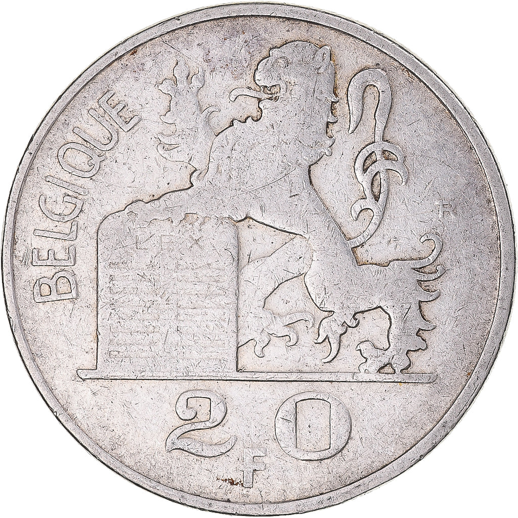 Coin, Belgium, Régence Prince Charles, 20 Francs, 20 Frank, 1949, Brussels