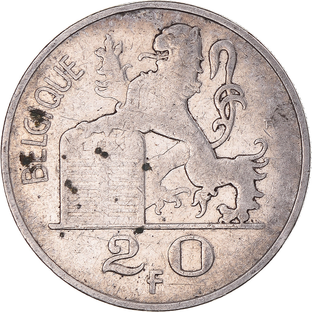 Coin, Belgium, Régence Prince Charles, 20 Francs, 20 Frank, 1950, Brussels