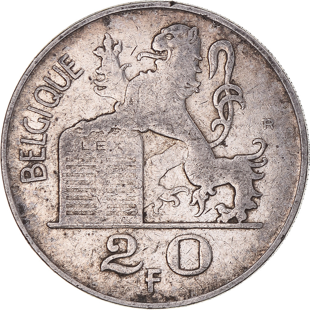 Moeda, Bélgica, Régence Prince Charles, 20 Francs, 20 Frank, 1950, Brussels