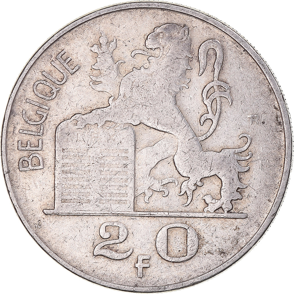 Monnaie, Belgique, Régence Prince Charles, 20 Francs, 20 Frank, 1950