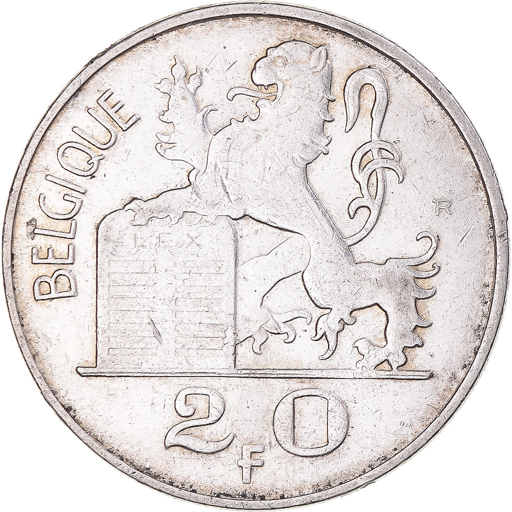 Coin, Belgium, Régence Prince Charles, 20 Francs, 20 Frank, 1950, Brussels