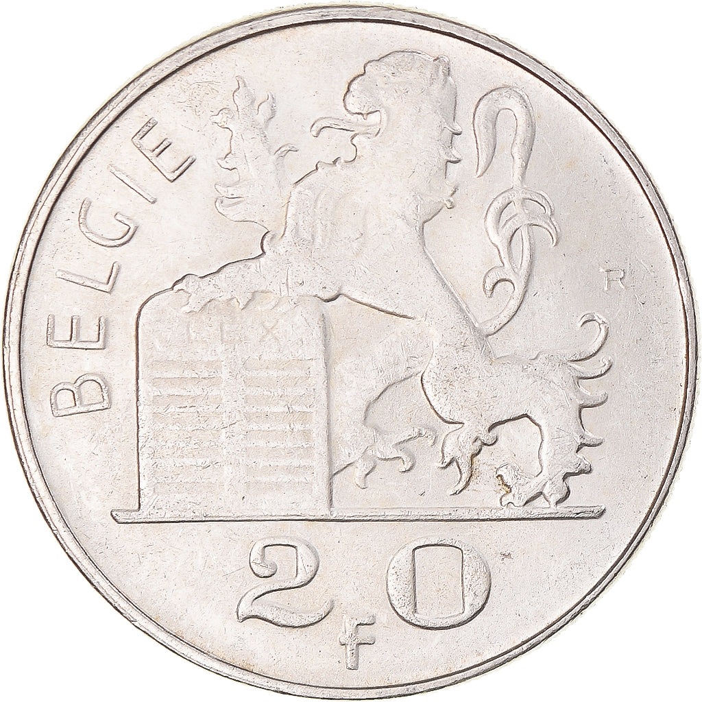 Moneta, Belgio, Baudouin I, 20 Francs, 20 Frank, 1953, Brussels, BB+, Argento