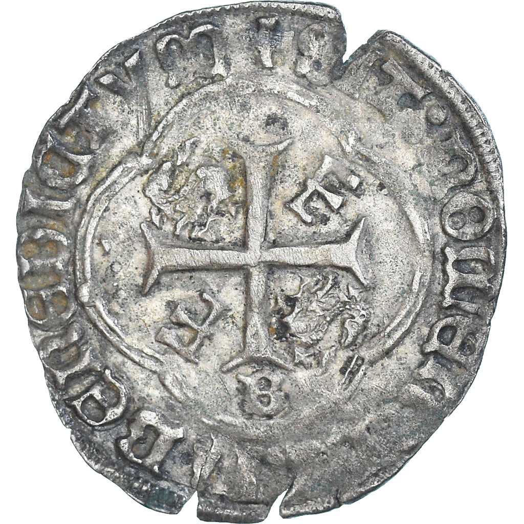 Moneda, Francia, François Ier, Douzain aux salamandres, 1515-1547, Rouen, Rare