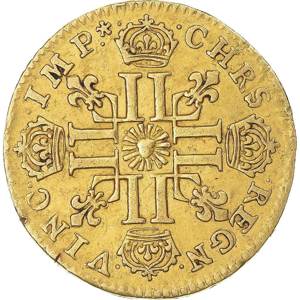 Francja, Louis XIV, 1/2 Louis d'or au Soleil, 1713, Paris, Wyjątkowo rzadkie