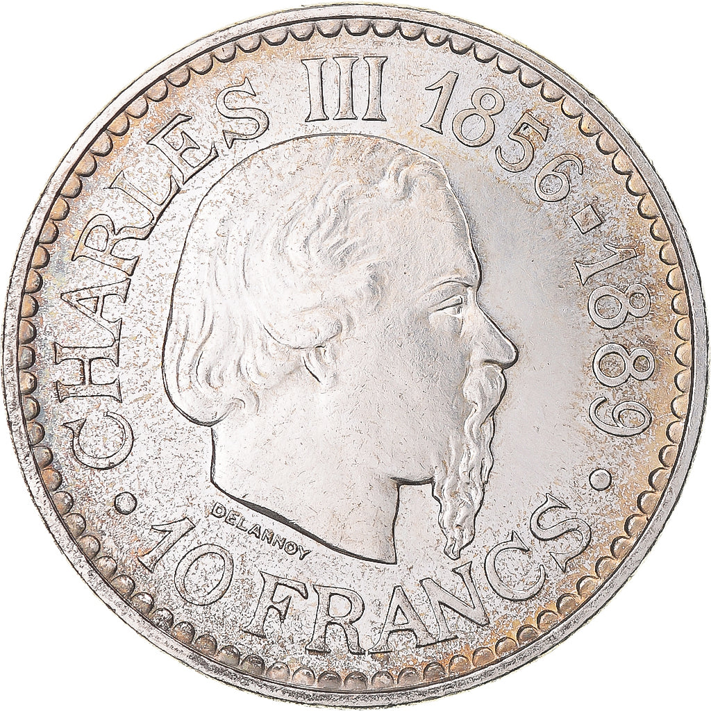 Münze, Monaco, Rainier III, 10 Francs, 1966, VZ, Silber, KM:146, Gadoury:MC155