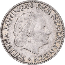 Coin, Netherlands, Juliana, Gulden, 1956, EF(40-45), Silver, KM:184
