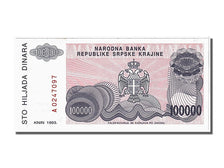 Billet, Croatie, 100,000 Dinara, 1993, NEUF