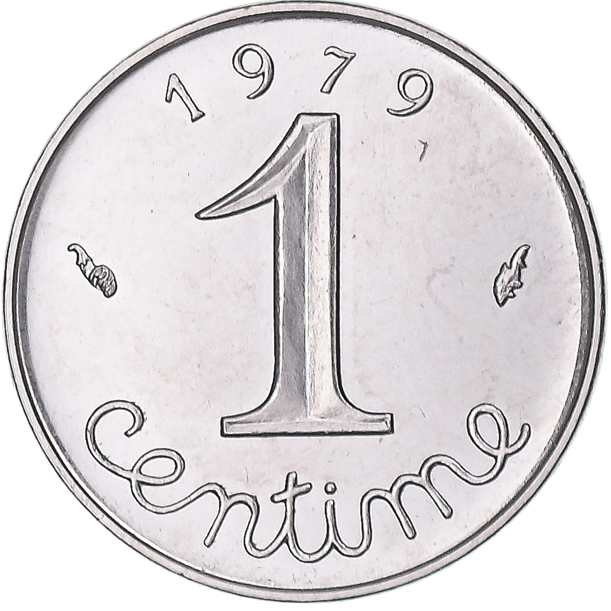 Moneta, Francja, Épi, Centime, 1979, Paris, MS(65-70), Stal nierdzewna, KM:928