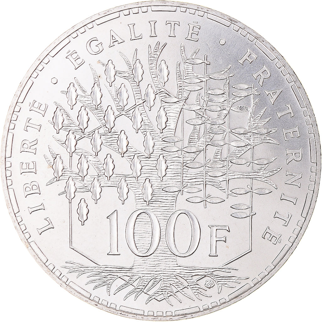 Munten, Frankrijk, Panthéon, 100 Francs, 1983, Paris, FDC, Zilver, KM:951.1
